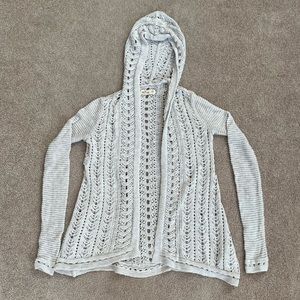 Hollister White Knitted Cardigan